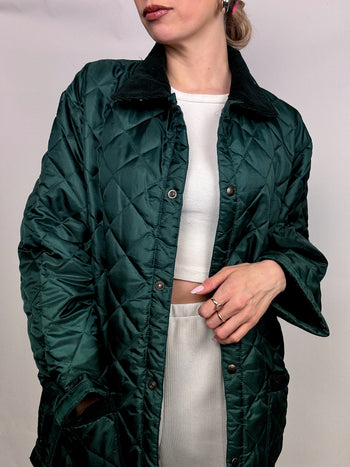 Veste matelassée verte XL vintage