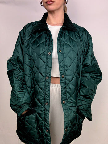 Veste matelassée verte XL vintage