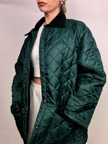 Veste matelassée verte XL vintage