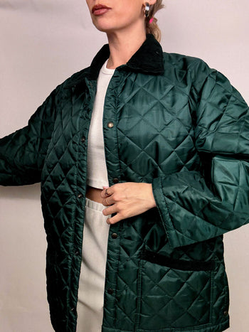 Veste matelassée verte XL vintage