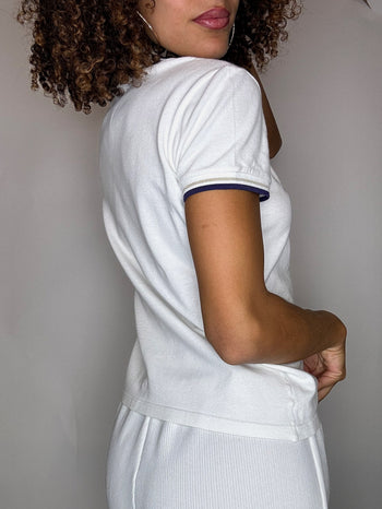 Polo FRED PERRY blanc XL vintage