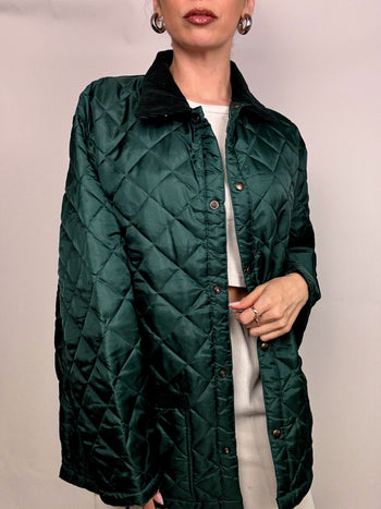 Veste matelassée verte XL vintage