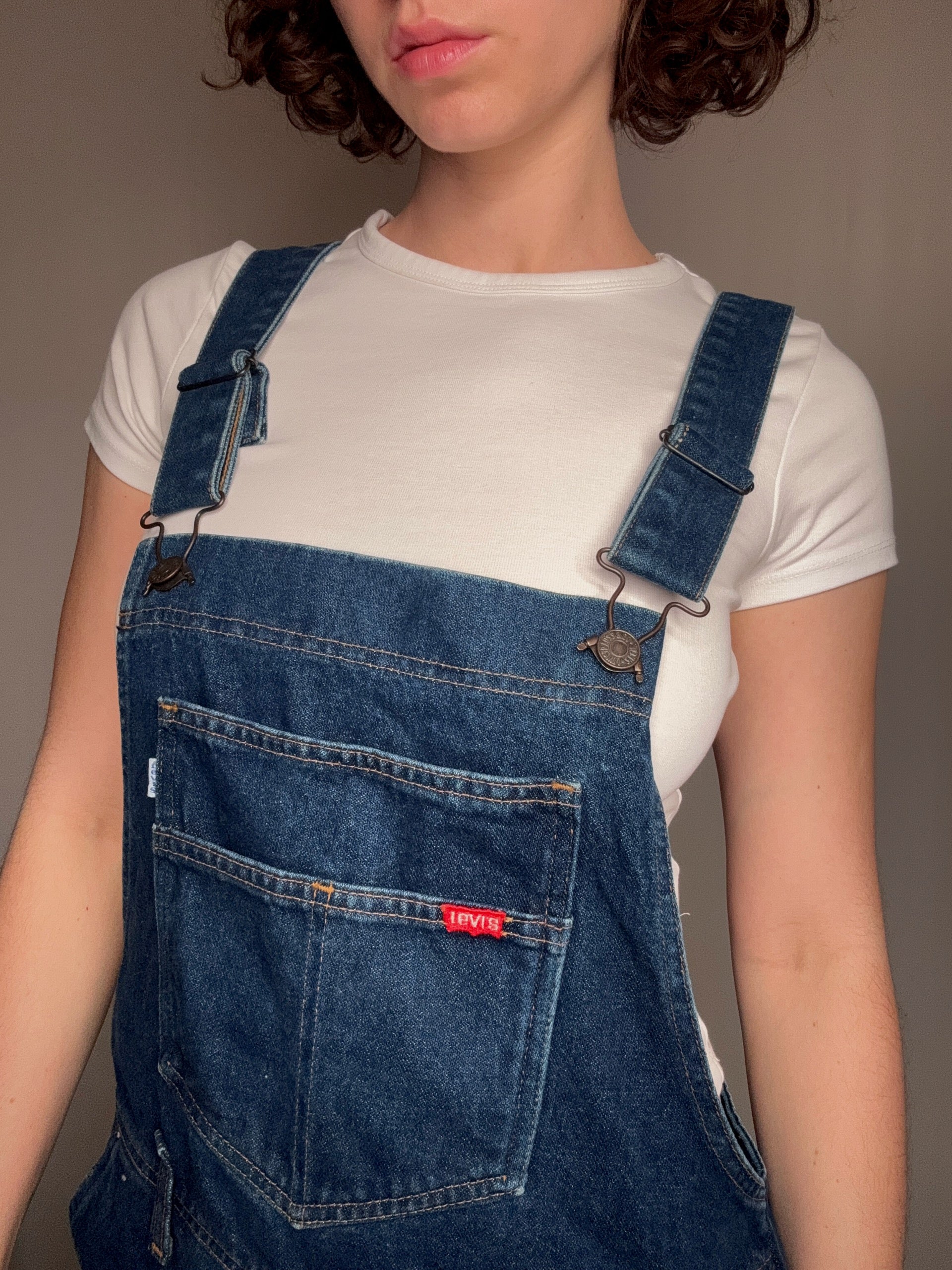 Vintage Levi's L Jeans-Latzhose