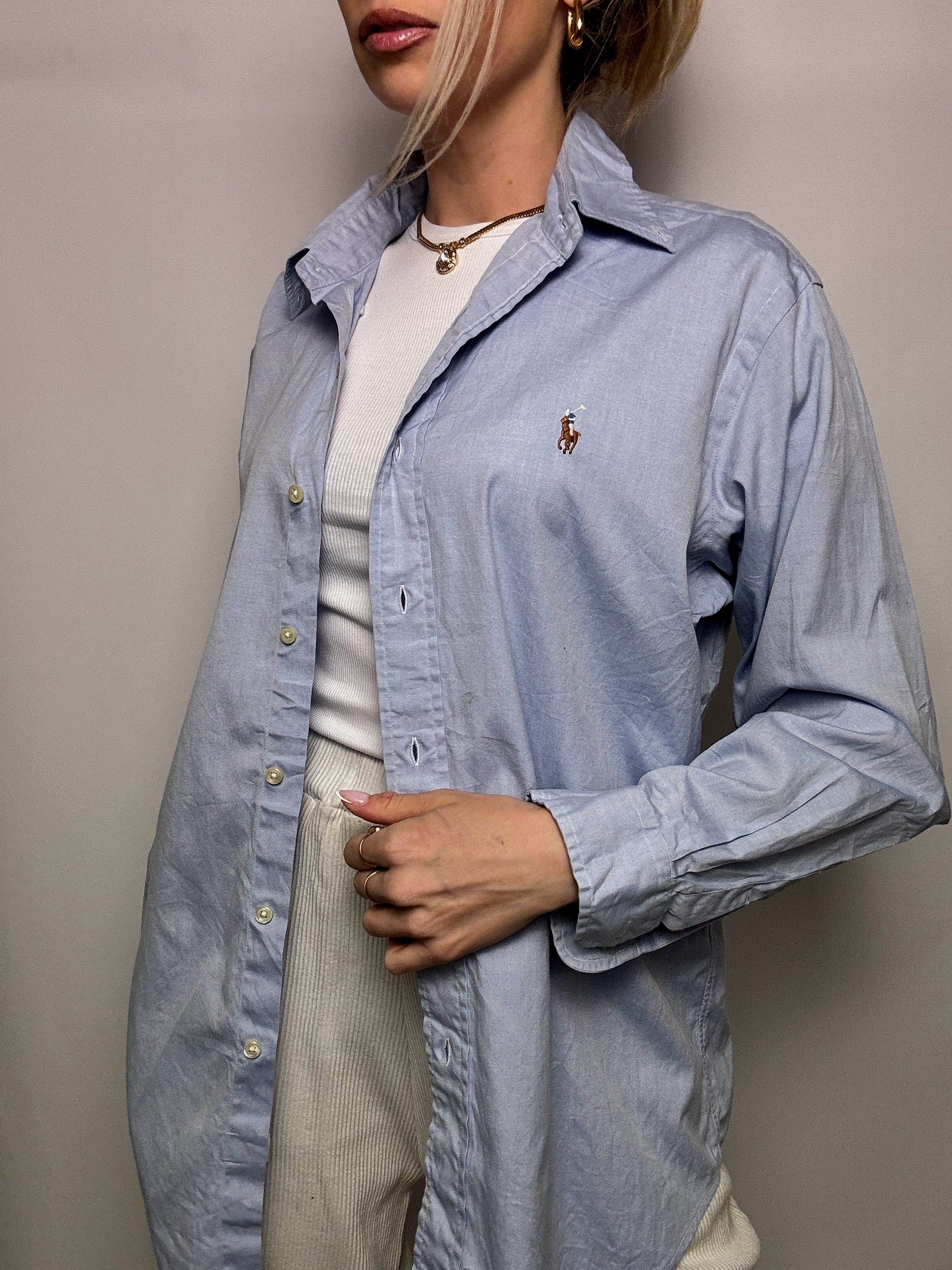 RALPH LAUREN L Vintage White Shirt