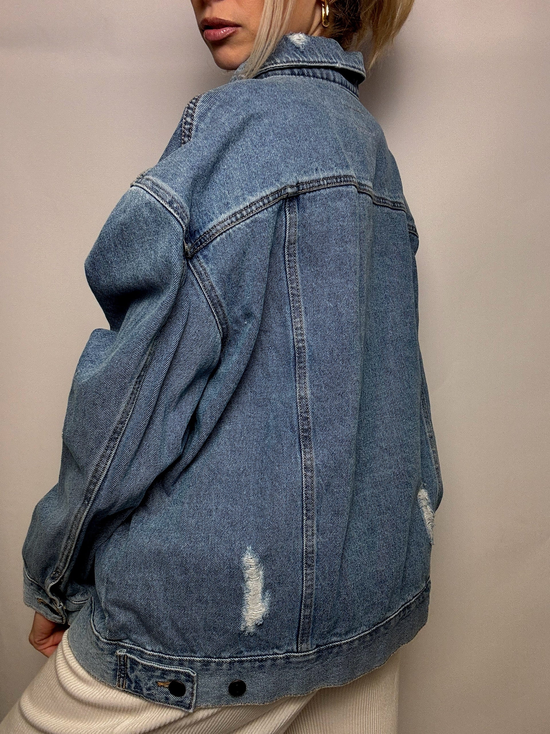 Veste en denim bleu XL vintage
