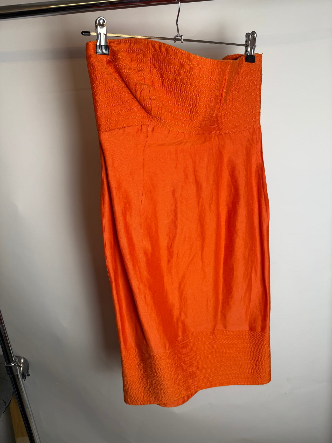 Robe bustier orange S braderie
