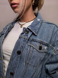 Veste en denim bleu XL vintage