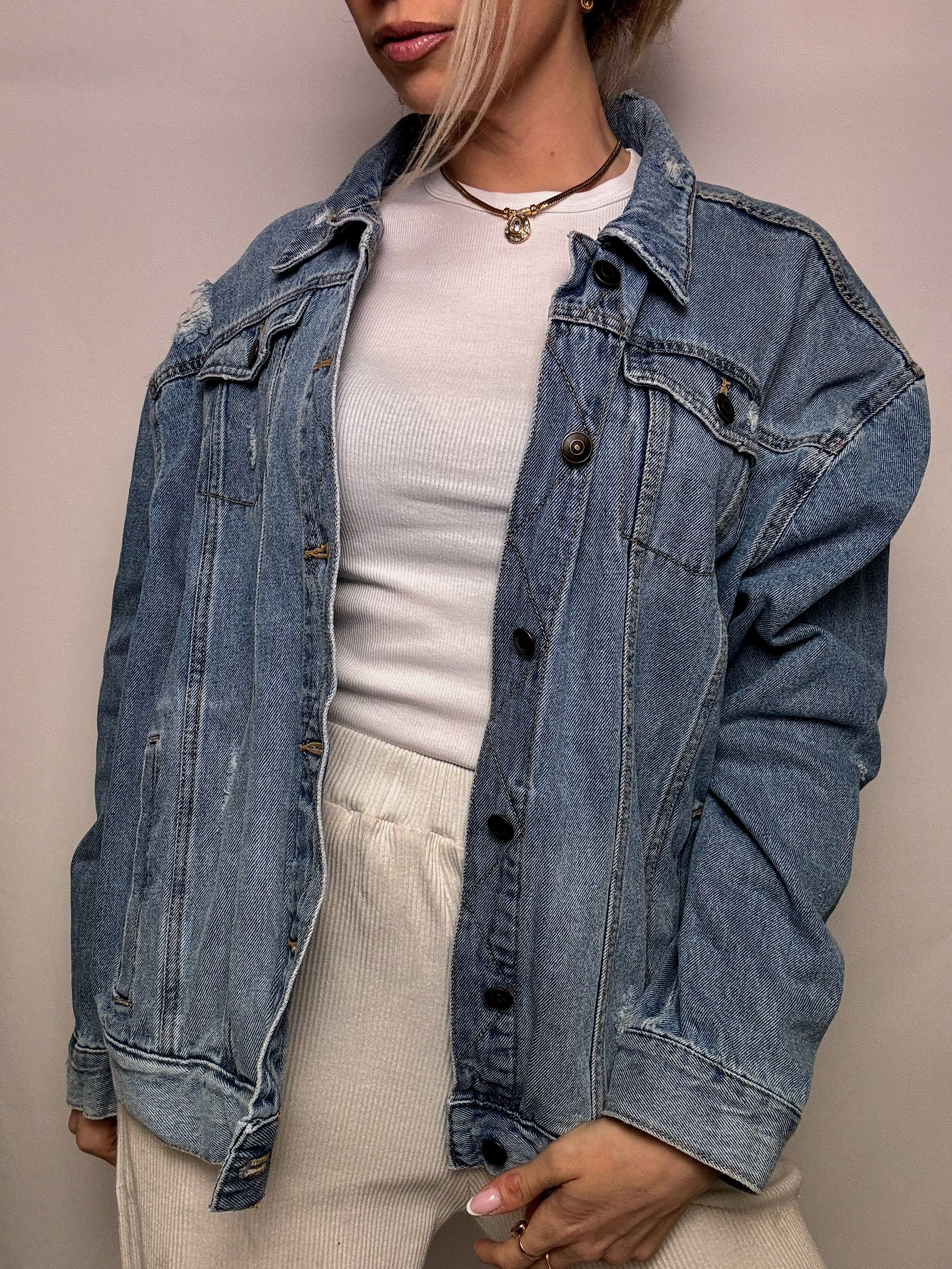 Veste en denim bleu XL vintage