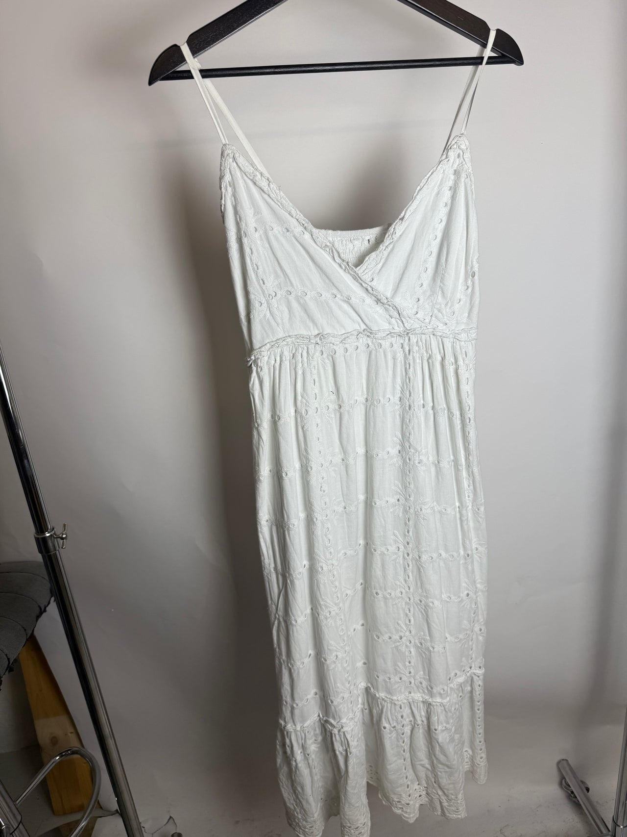 Robe broderie anglaise blanche M braderie