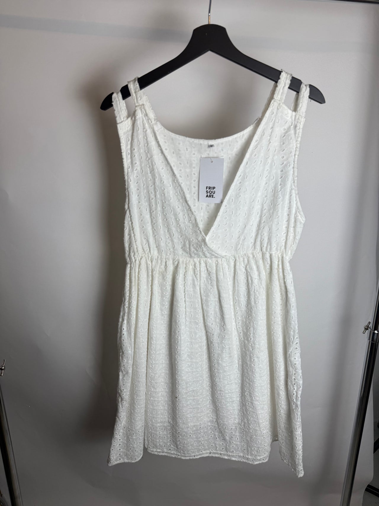 Robe broderie anglaise blanche L/XL braderie