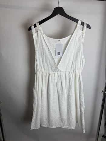 Robe broderie anglaise blanche L/XL braderie