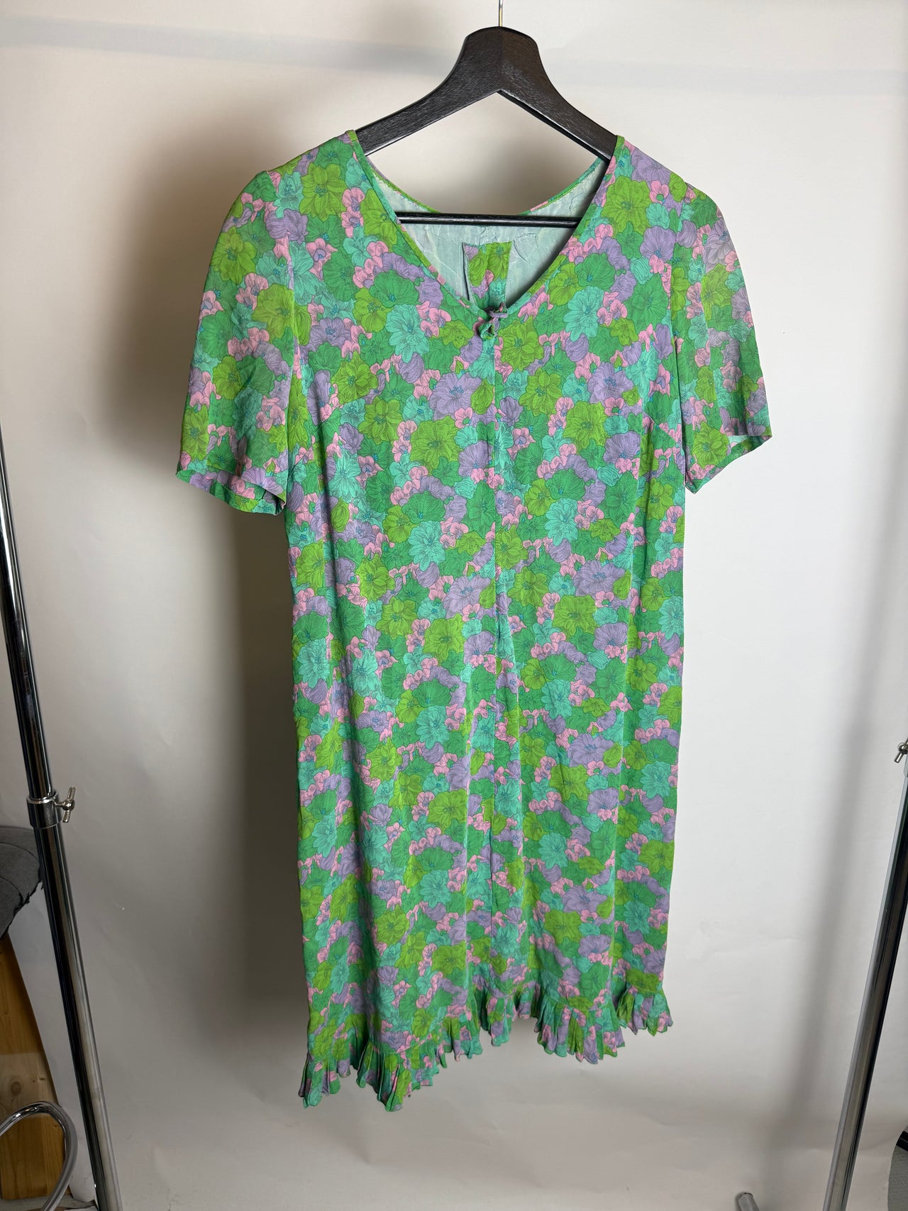 Robe droite verte M/L braderie