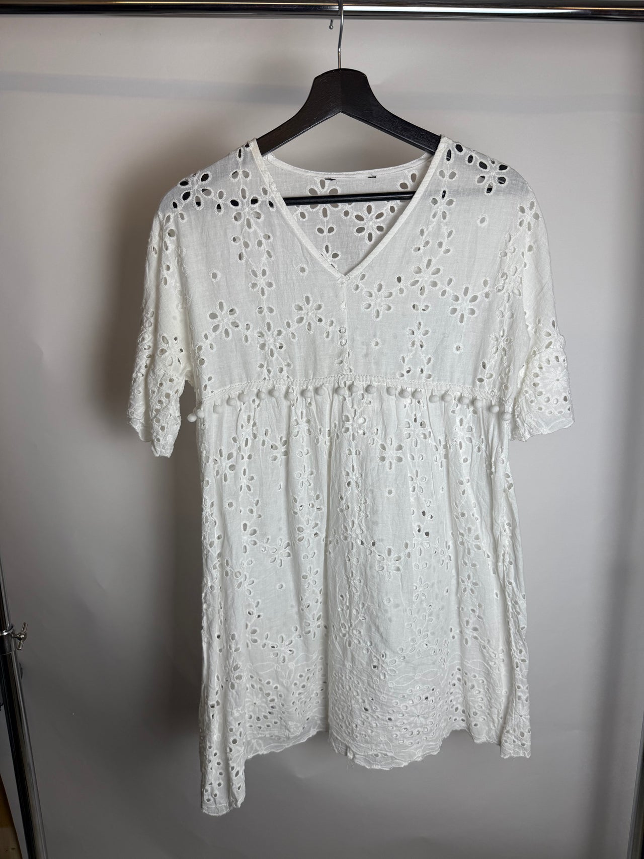 Robe de plage broderie anglaise L braderie