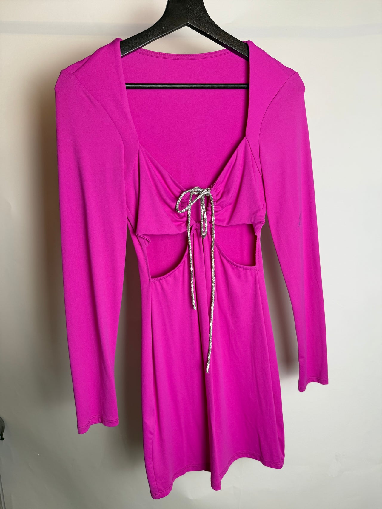 Robe de soirée élastique fuchsia S braderie