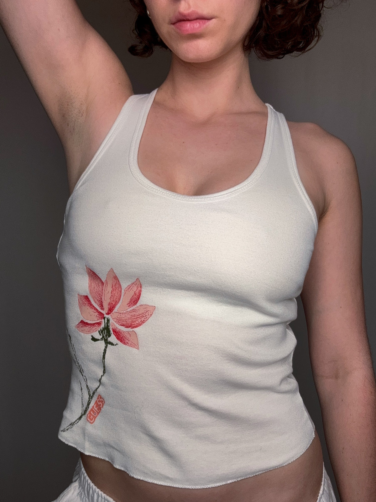 Weißes Guess Tanktop S Vintage