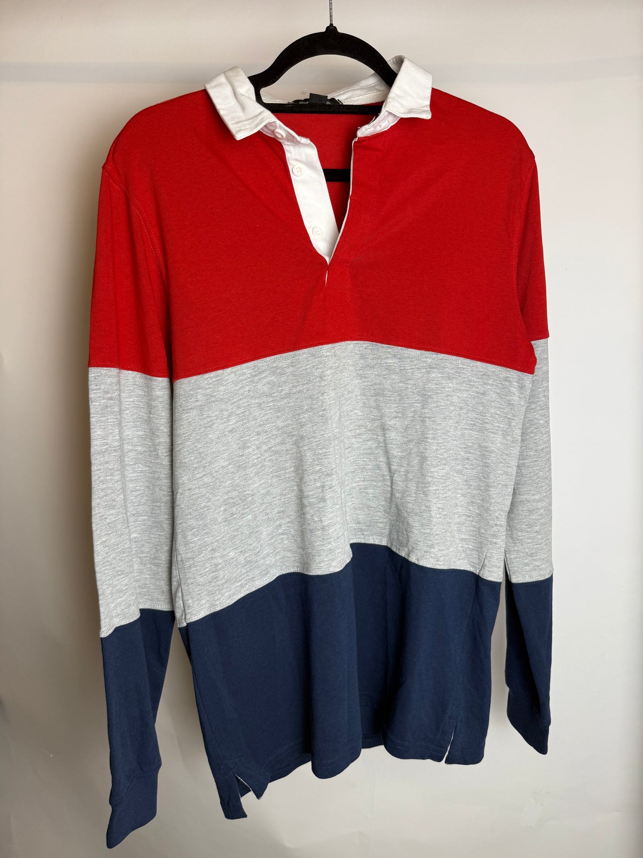 Polo de rugby rayé S braderie
