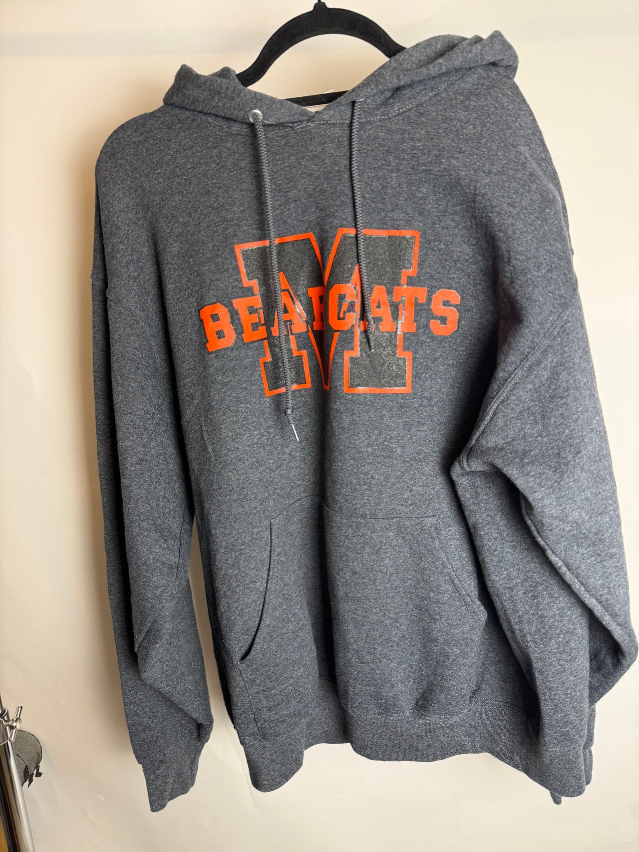 Sweat à capuche gris L braderie