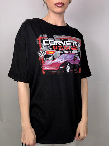 XXL vintage black racing t-shirt