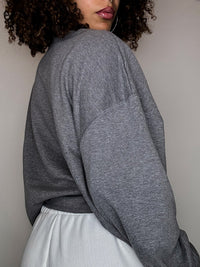 Grey round-neck Notre Dame sweatshirt XL vintage