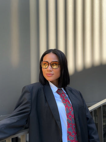 Arcadia - écailles de tortue avec verres jaunes