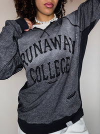 Graues Sweatshirt mit Rundhalsausschnitt, DIESEL M Vintage