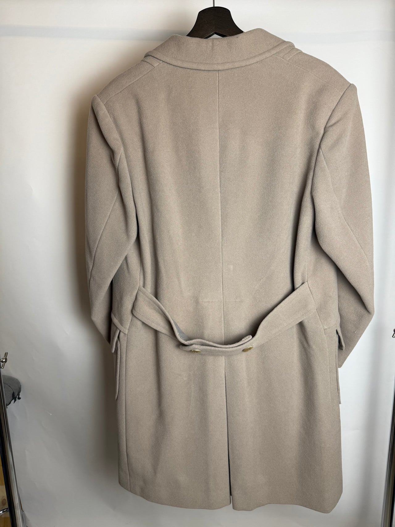 Manteau en laine beige XL braderie