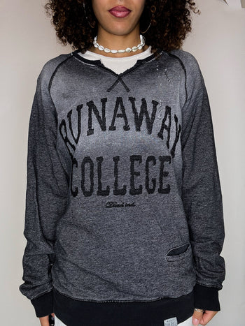 Sweat gris col rond DIESEL M vintage