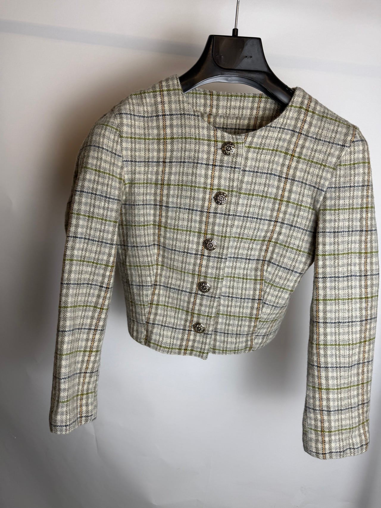 Veste courte à carreaux XS braderie
