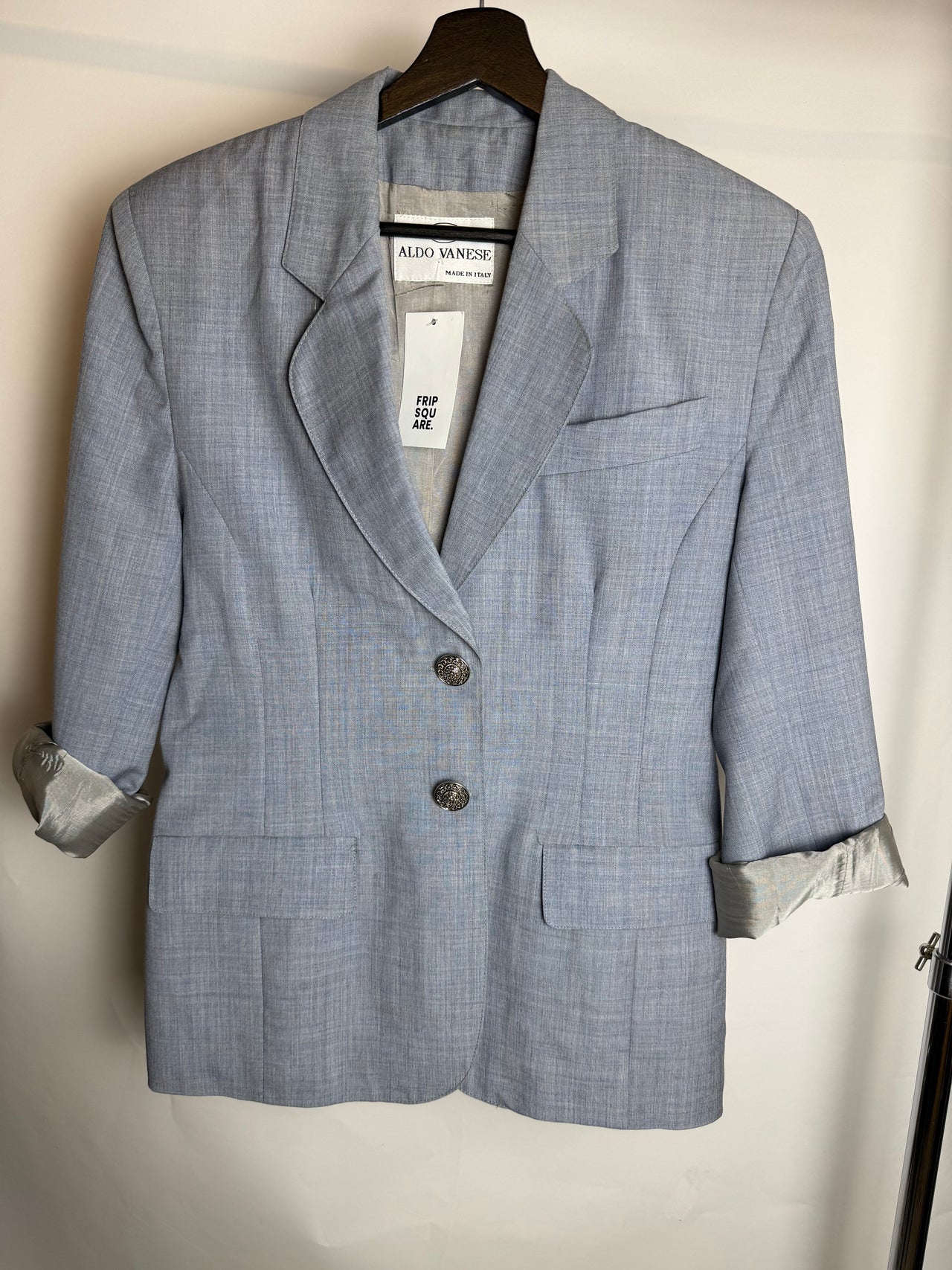 blazer gris avec bouton L/XL braderie