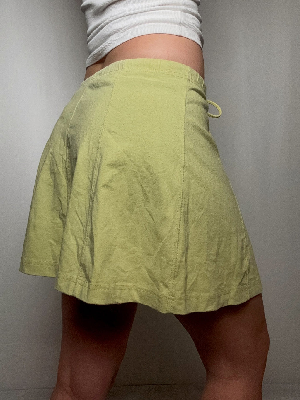 Jupe en jersey jaune Nike M vintage