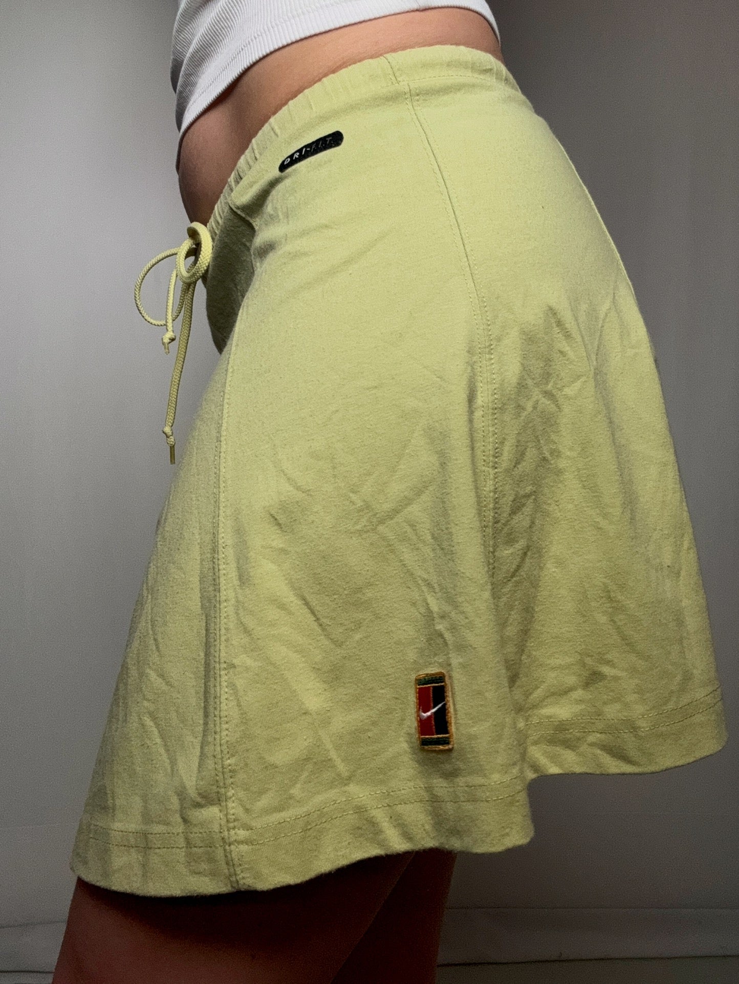 Jupe en jersey jaune Nike M vintage