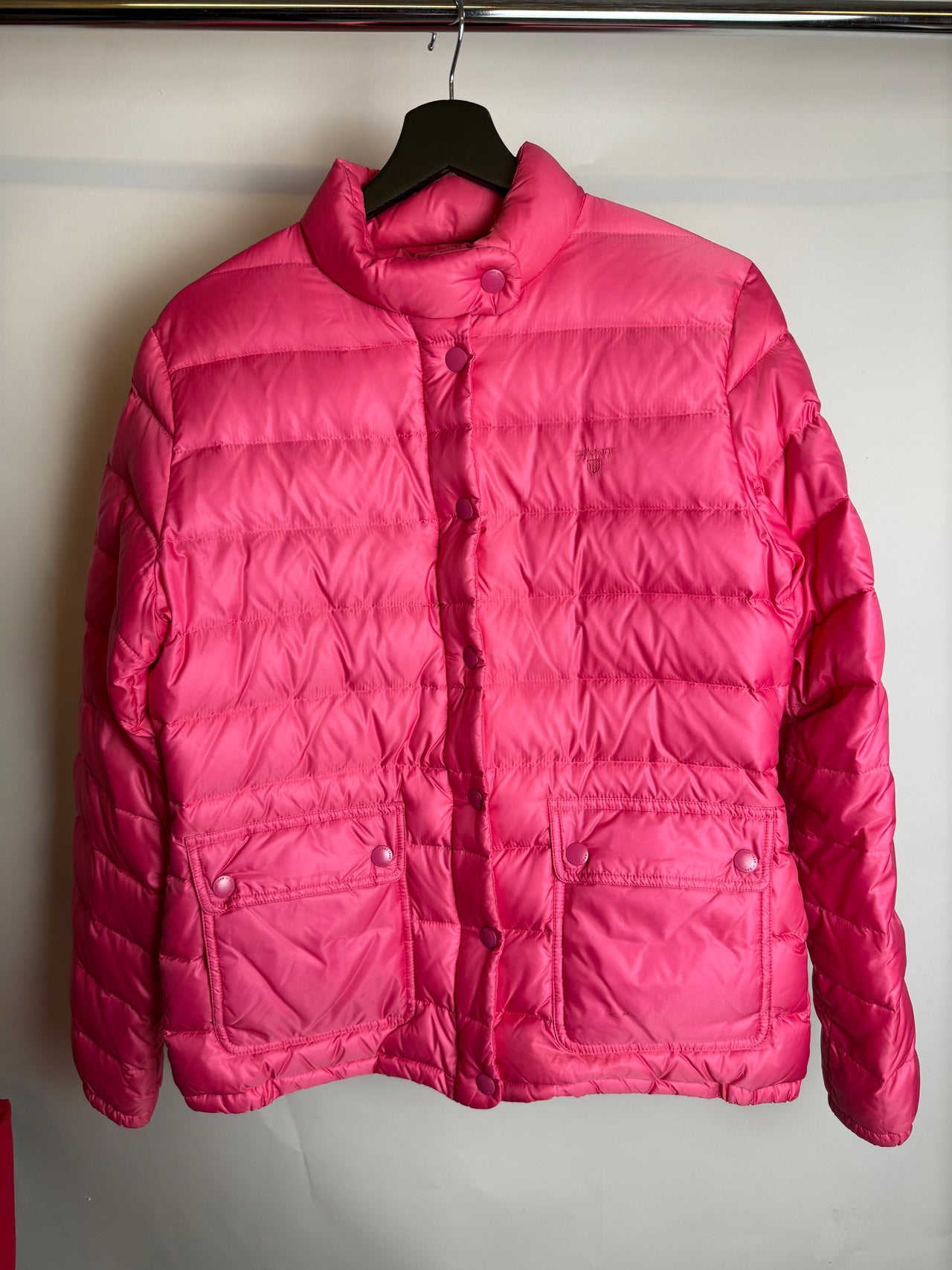 Doudoune rose GANT M braderie