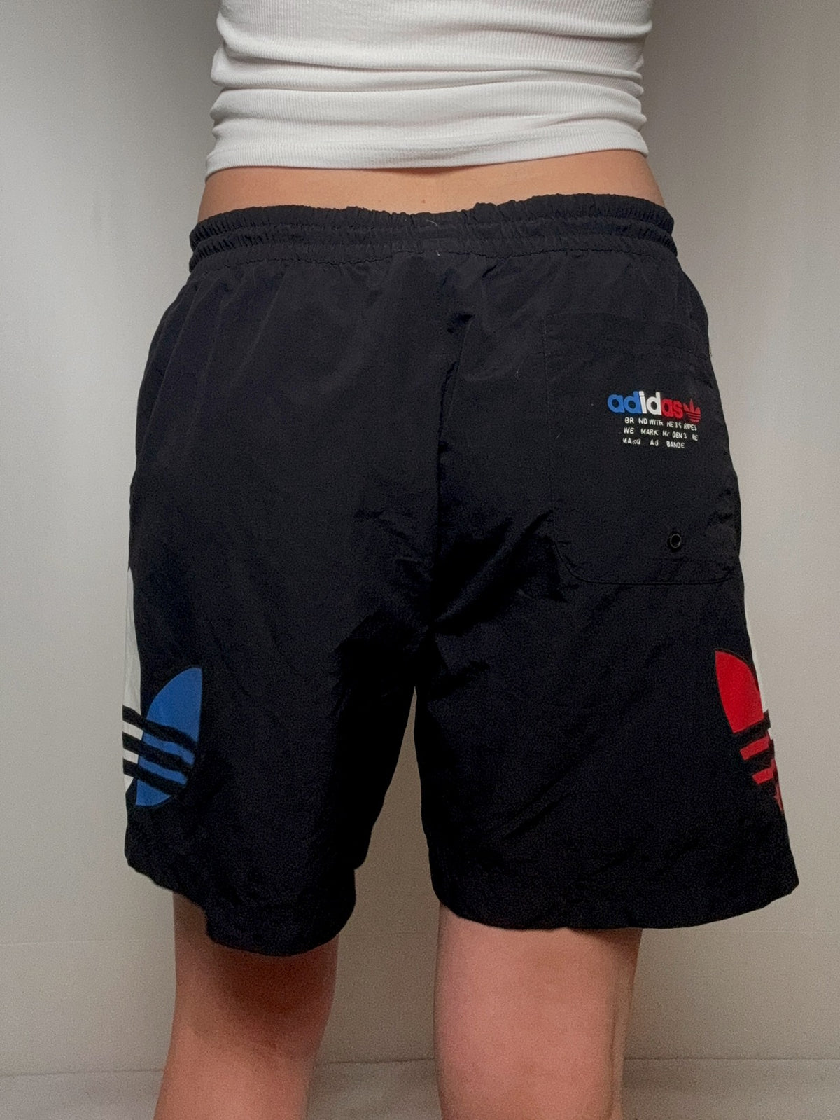 Maillot de bain noir Adidas M vintage