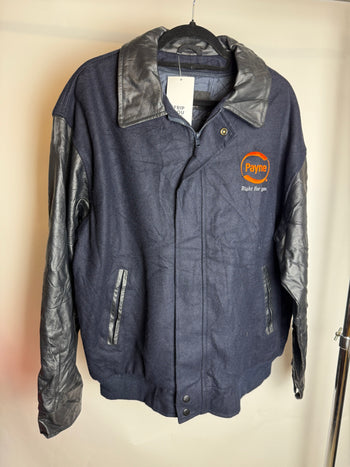 Bombers col et manche en cuir M braderie
