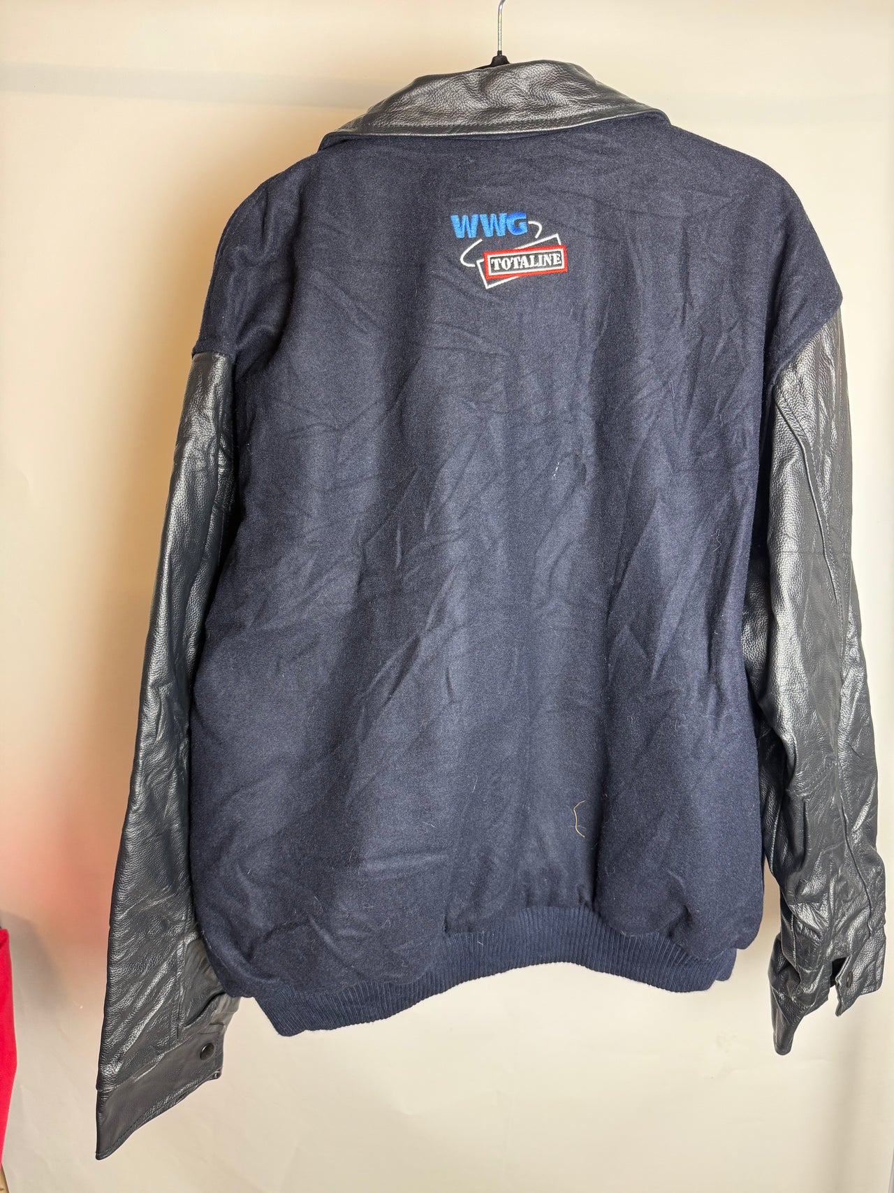 Bombers col et manche en cuir M braderie