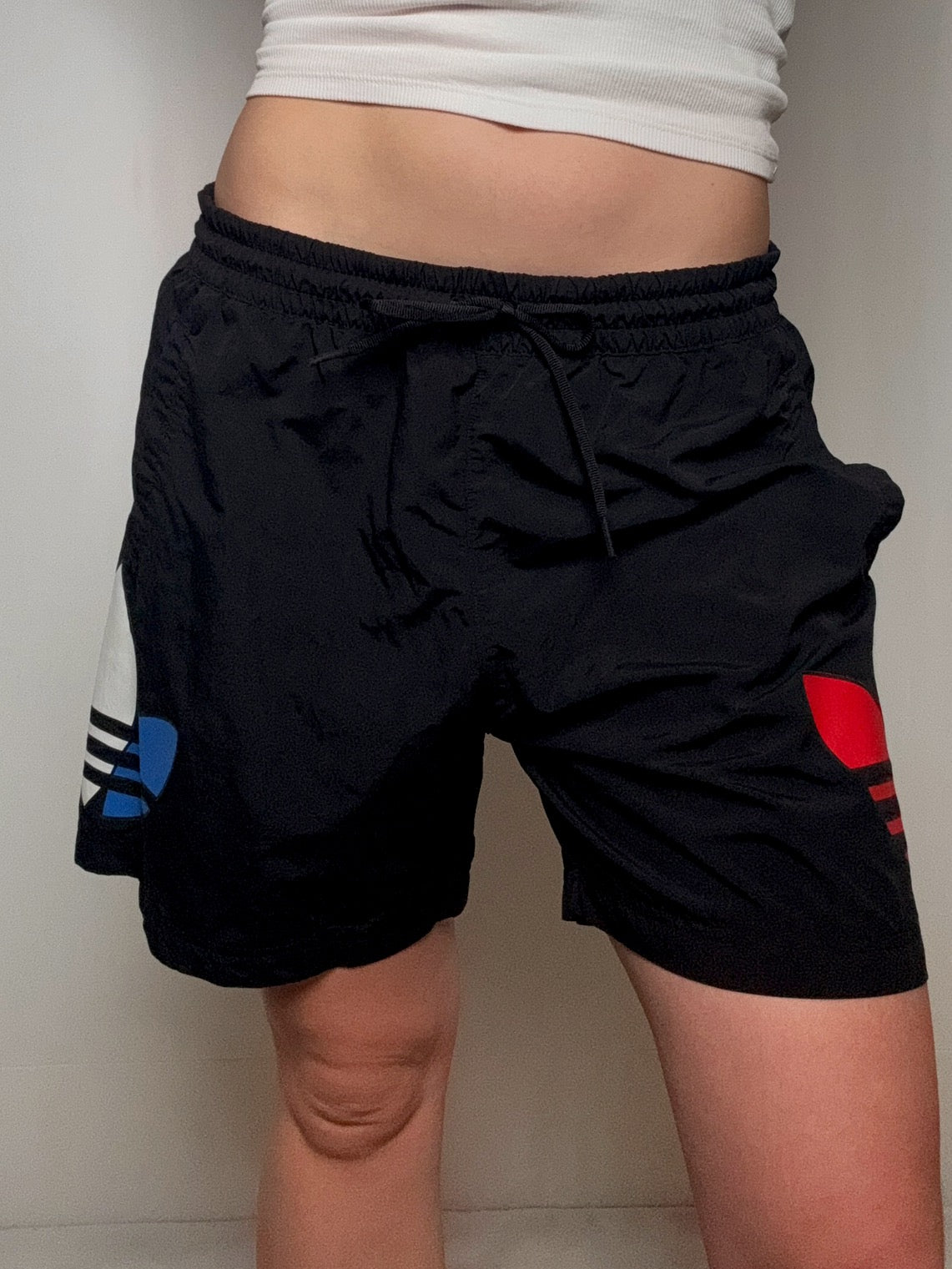 Maillot de bain noir Adidas M vintage