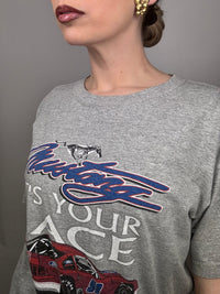 Tee shirt racing gris M vintage