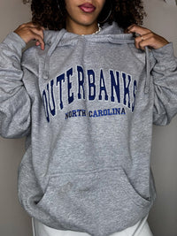 Sweat à capuche gris OUTERBANKS XL vintage