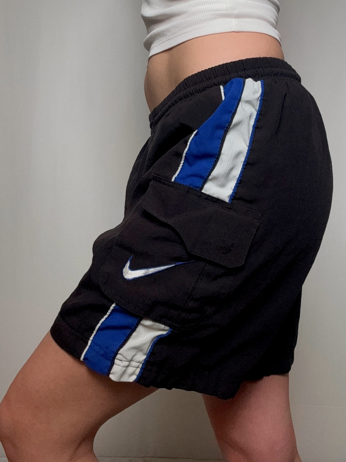 Short de sport noir Nike M vintage