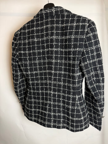 Blazer cintré à carreaux S braderie