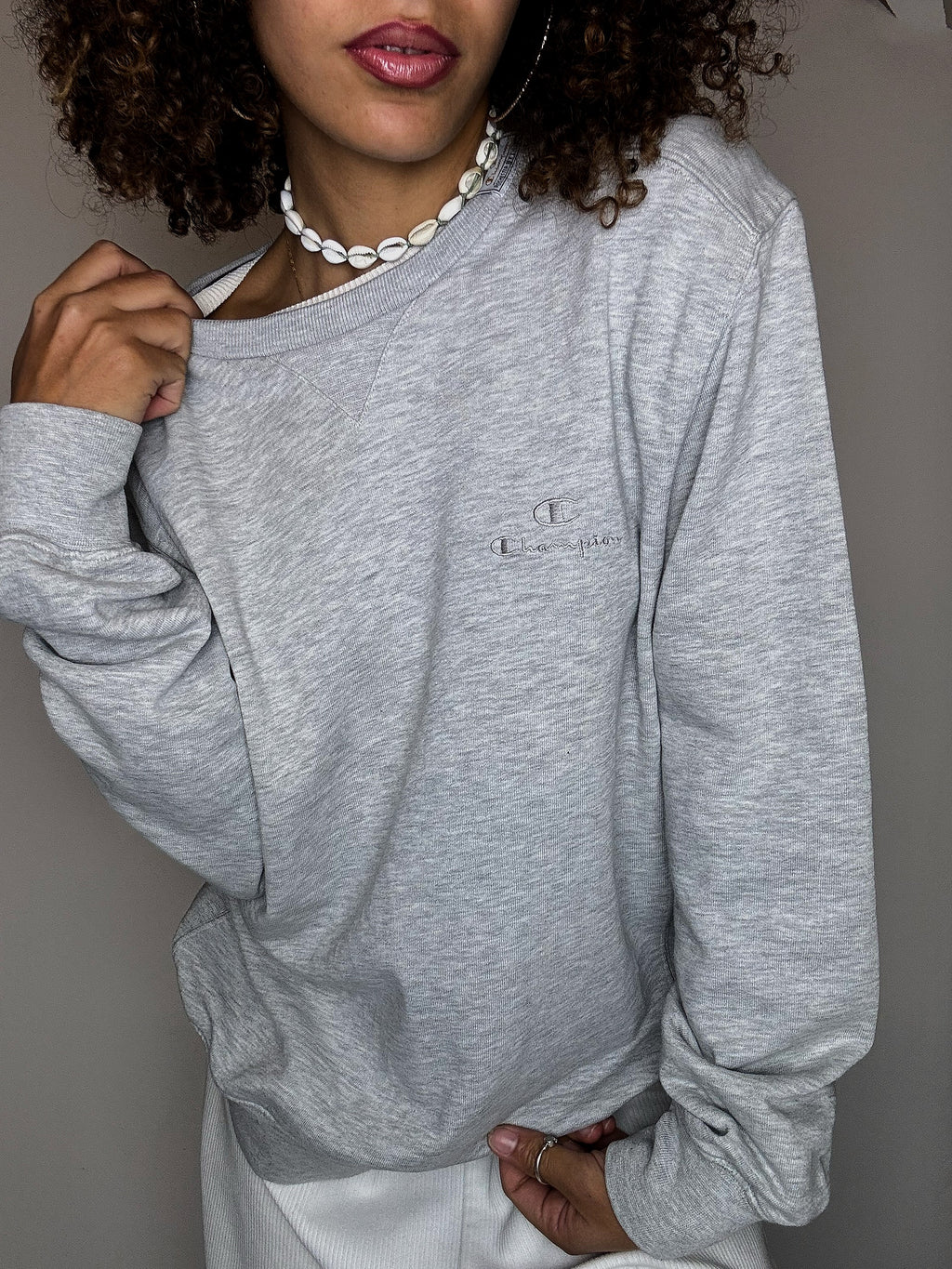 Vintage grey CHAMPION crewneck sweatshirt