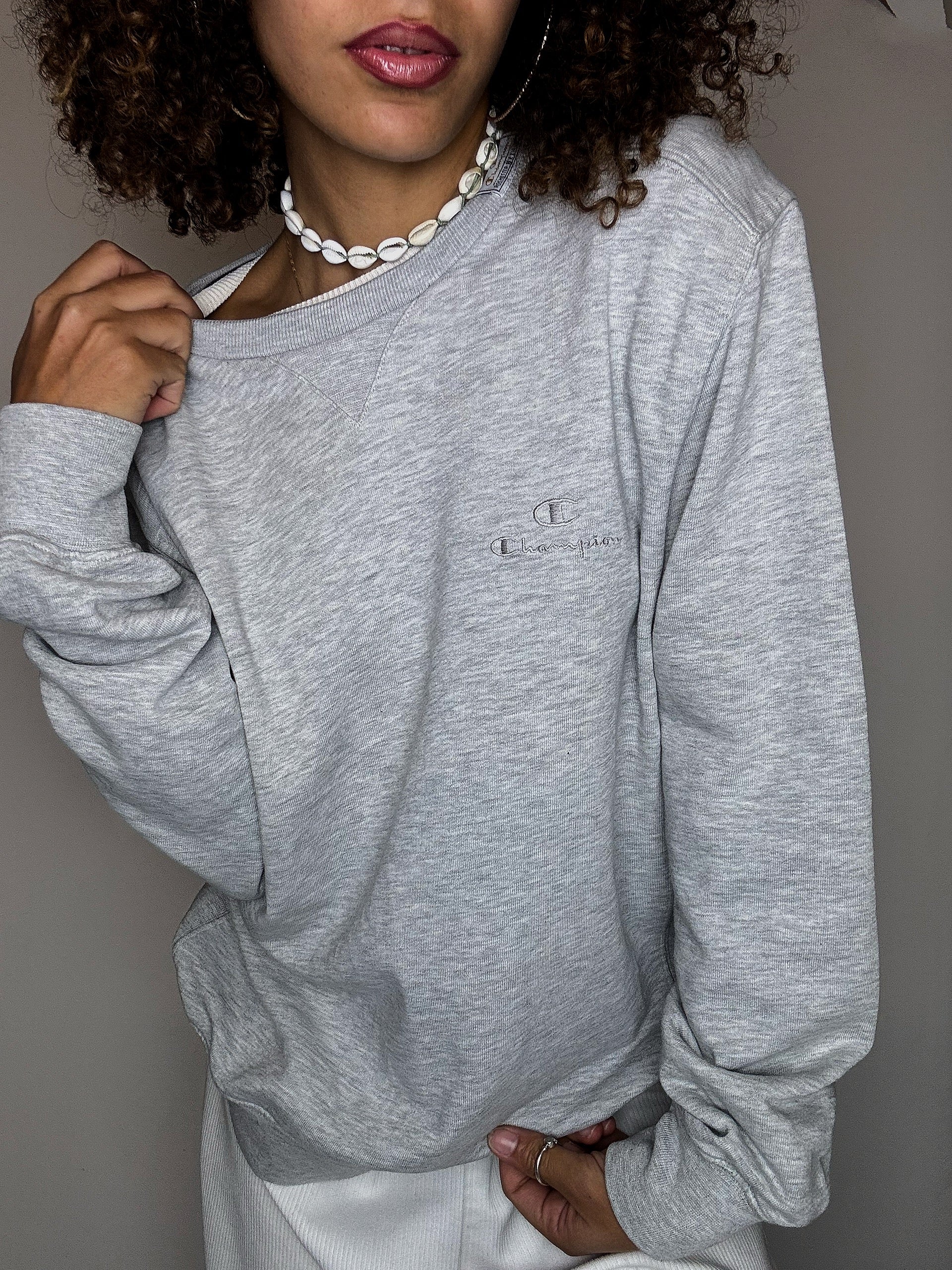 Vintage grey CHAMPION crewneck sweatshirt