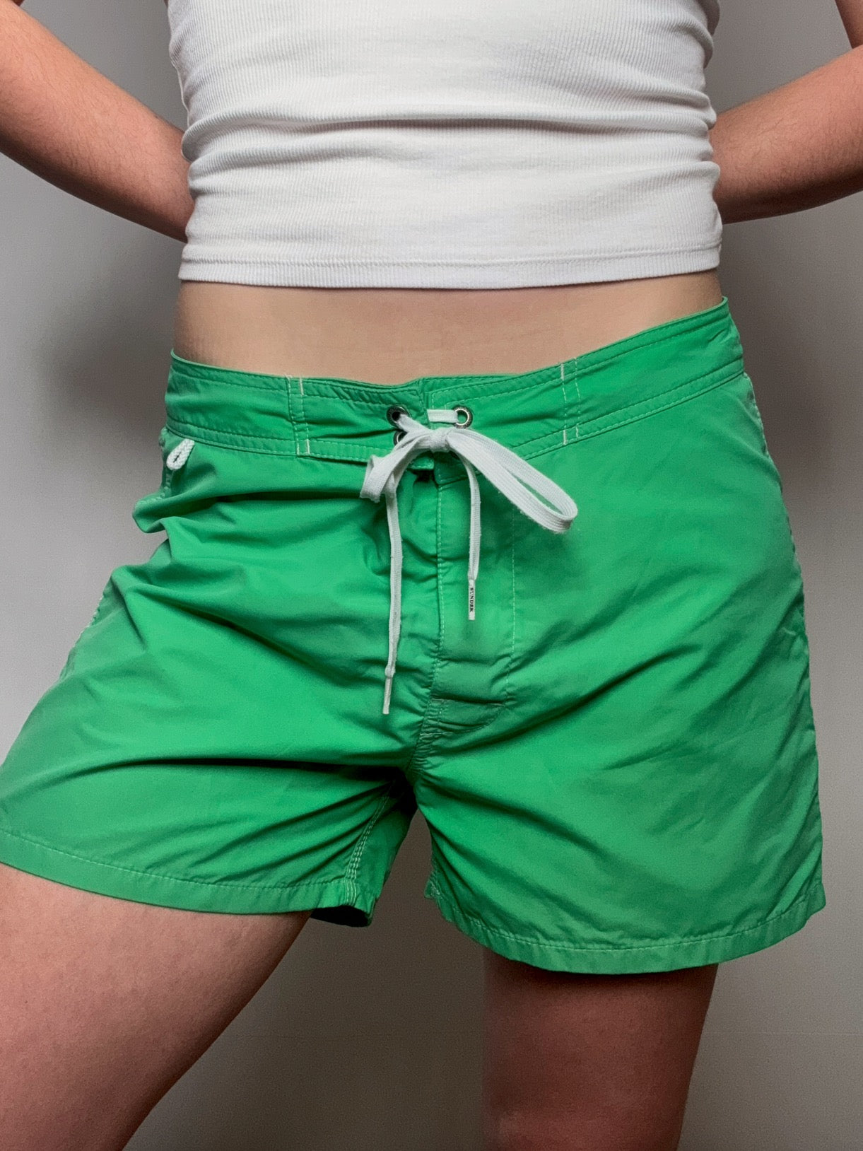 Maillot de bain vert Sundek S vintage