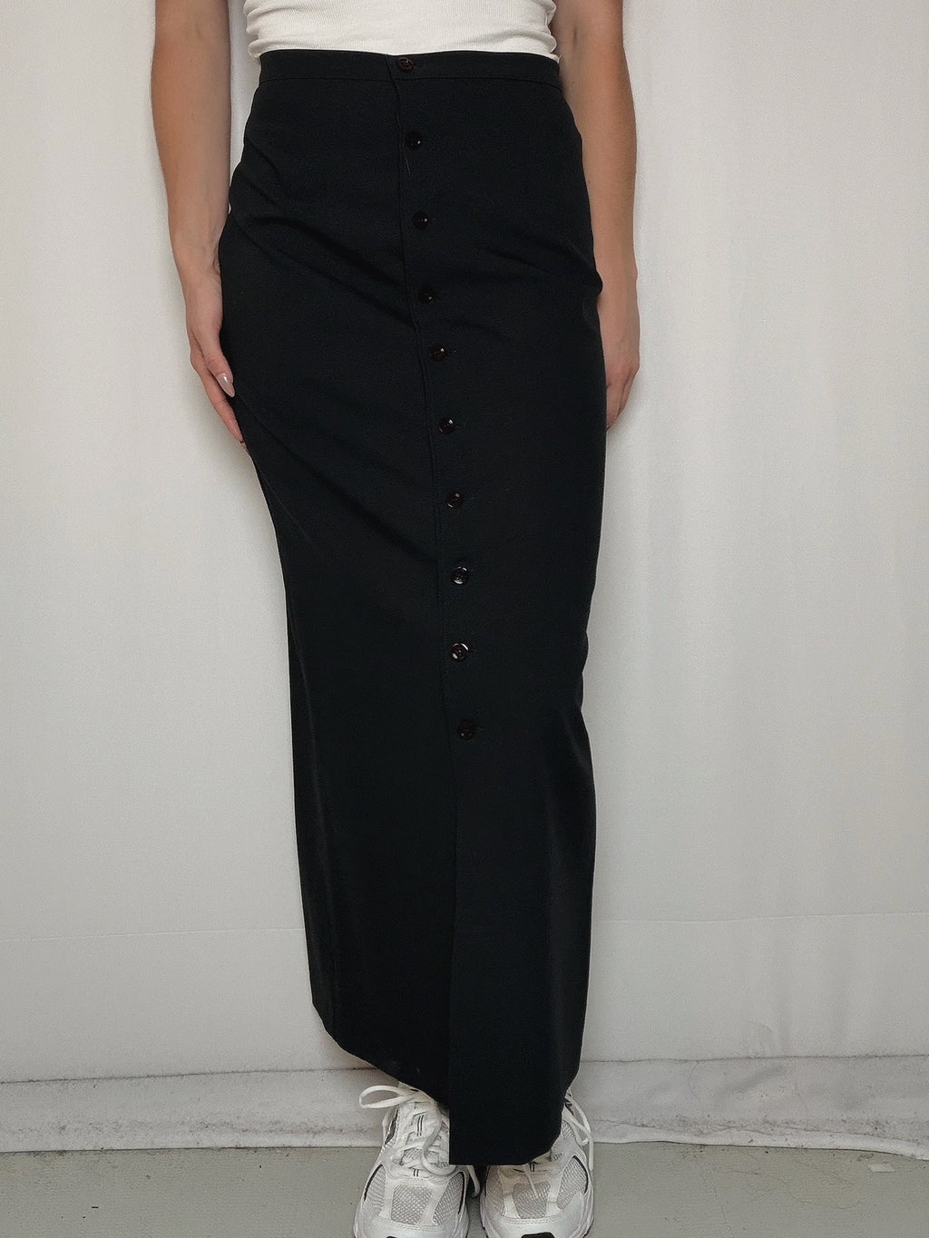 Jupe droite marine Benetton S vintage