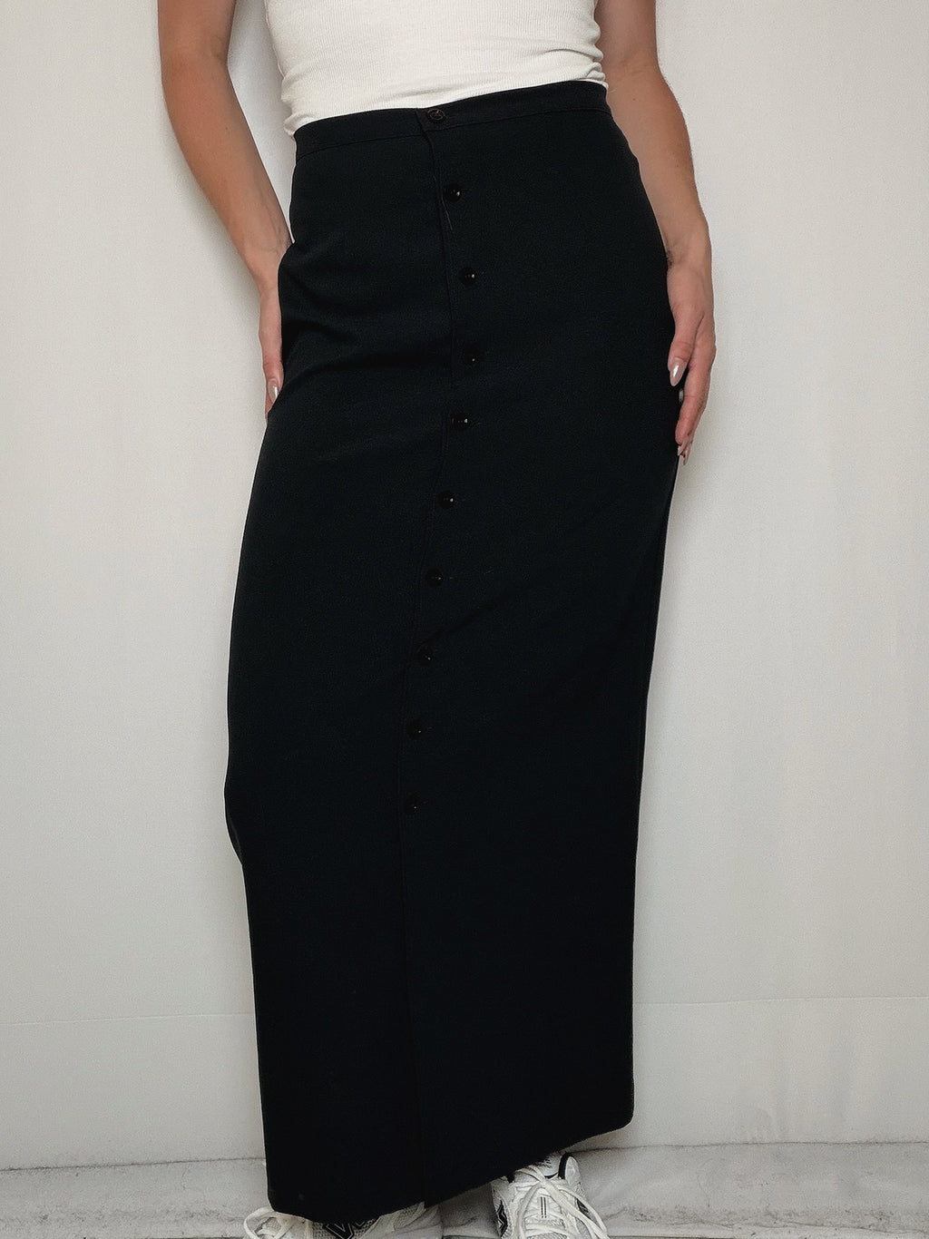 Jupe droite marine Benetton S vintage