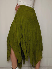 Jupe fluide vert L vintage