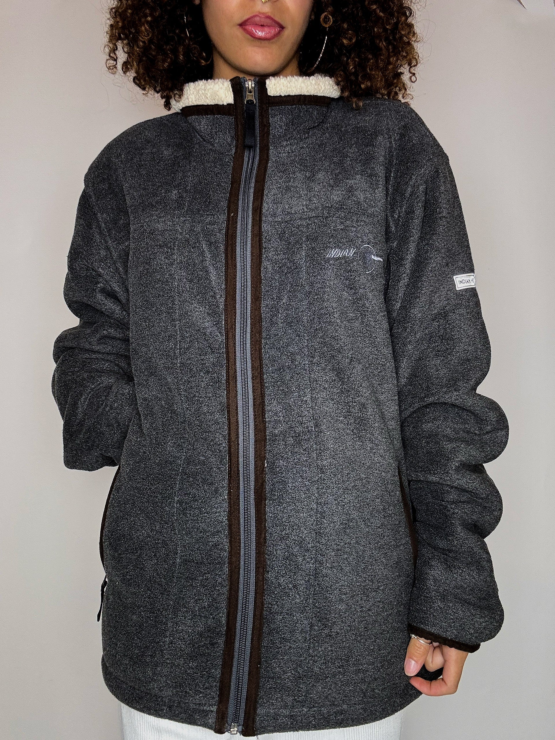 Veste polaire intérieur mouton XL vintage