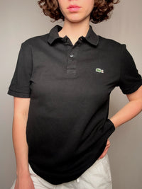 Polo noir Lacoste L vintage