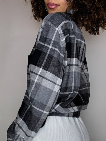 Surchemise à carreaux noir WOOLRICH M vintage