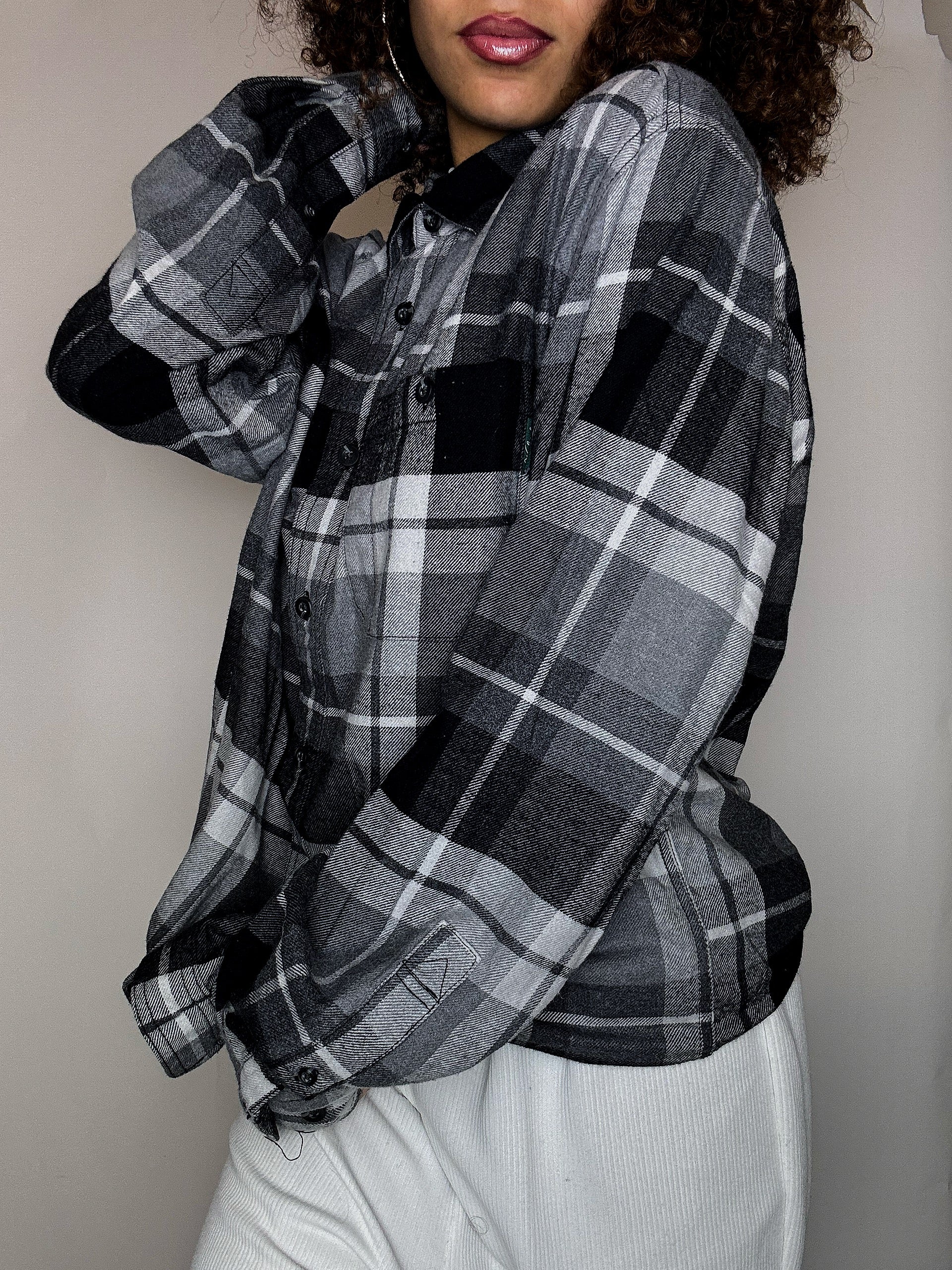 Surchemise à carreaux noir WOOLRICH M vintage